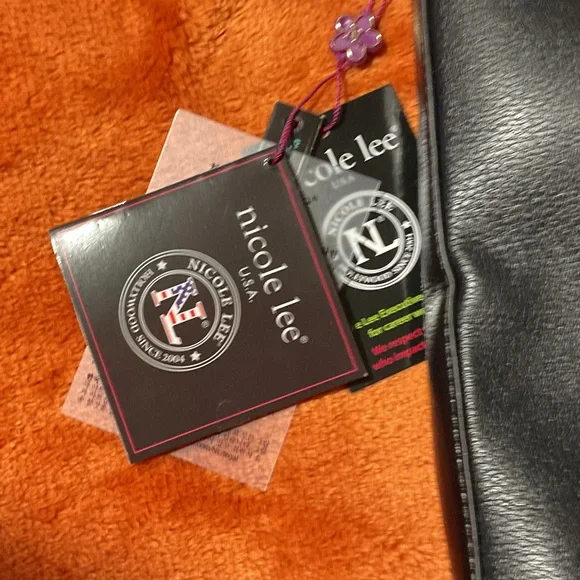 Nicole Lee Black Studded Shoulder Bag - Picture 2 of 7